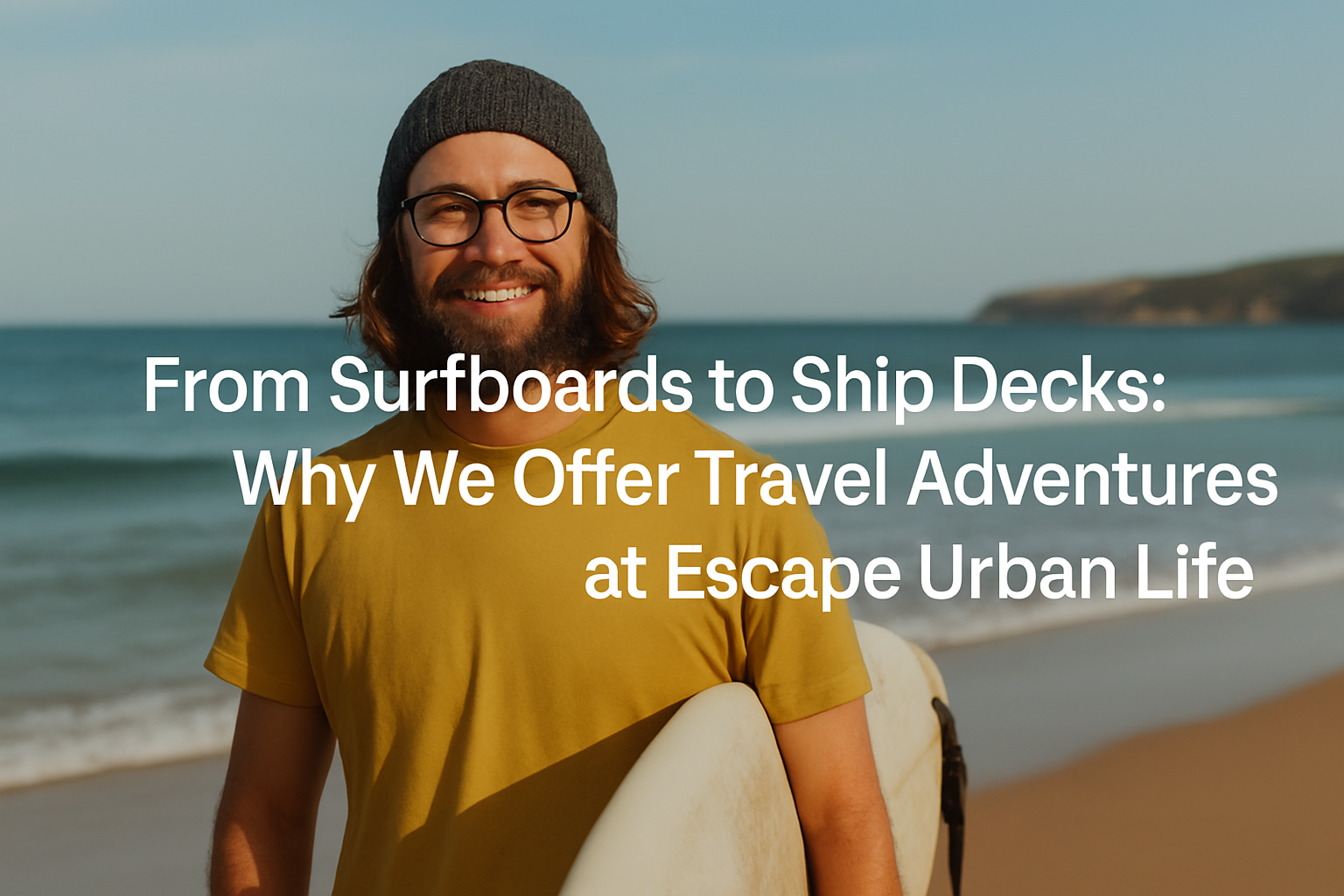 From Surfboards to Ship Decks: Why We Offer Travel Adventures at Escape Urban Life