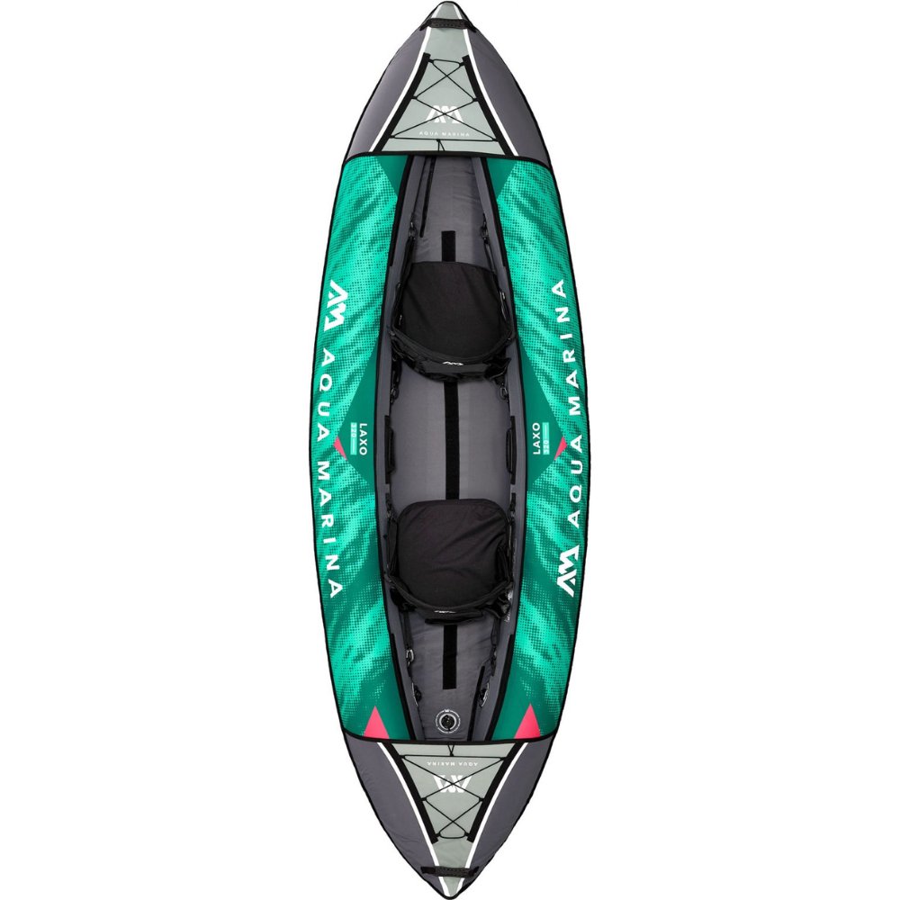 Aqua Marina 10’6″ Laxo-320 Recreational Kayak - 2 person. Inflatable deck. Kayak paddle set included - Escape Urban Life