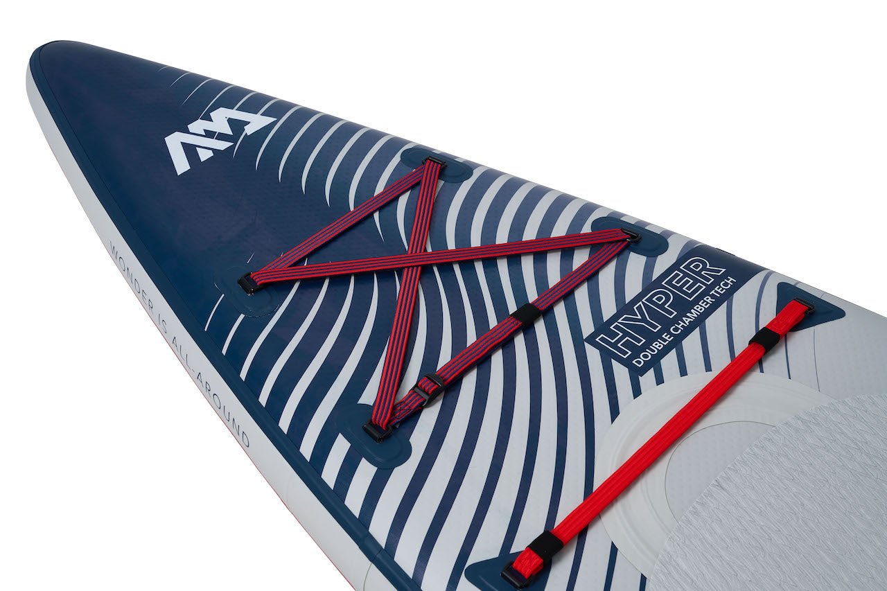 Aqua Marina 12′ 6″ Hyper (Navy) - Touring iSUP, 3.81m/15cm, with coil leash - Escape Urban Life