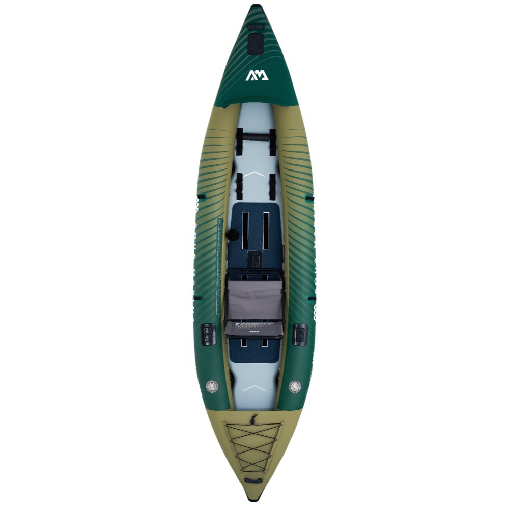 Aqua Marina 13’1 Caliber Angling Kayak 1/2-person. DWF Deck. Foldable fishing seat x1, Cup holder. (paddle excluded) - Escape Urban Life