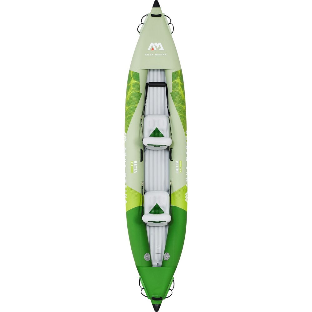 Aqua Marina 13’6“ Betta-412 Recreational Kayak - 2 person. Inflatable deck. Kayak paddle set included - Escape Urban Life