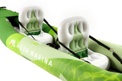 Aqua Marina 13’6“ Betta-412 Recreational Kayak - 2 person. Inflatable deck. Kayak paddle set included - Escape Urban Life