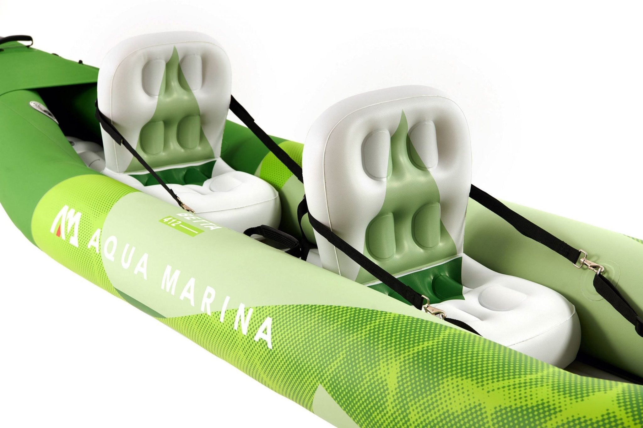 Aqua Marina 13’6“ Betta-412 Recreational Kayak - 2 person. Inflatable deck. Kayak paddle set included - Escape Urban Life