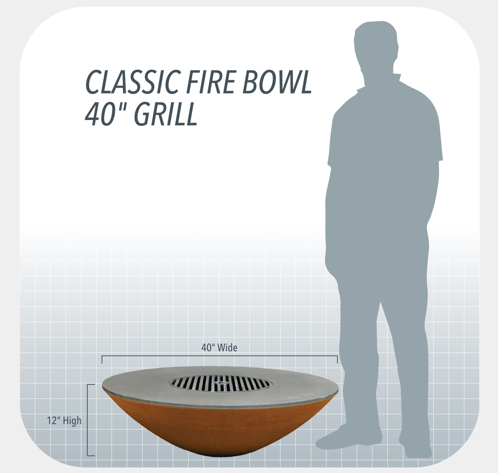 Arteflame Classic 40" -Bowl Only- - Escape Urban Life