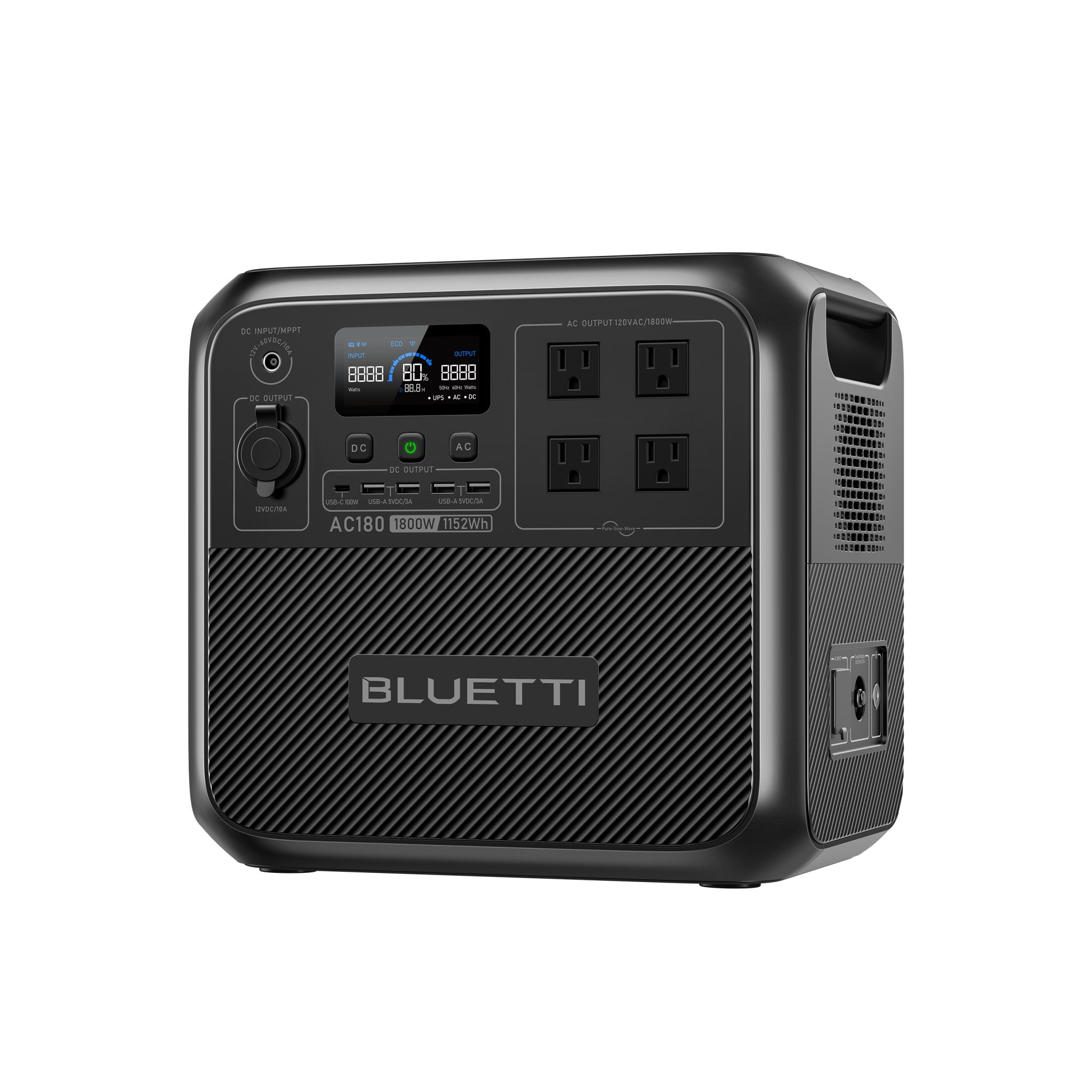 BLUETTI AC180 Solar Portable Power Station | 1,800W 1,152Wh - Escape Urban Life