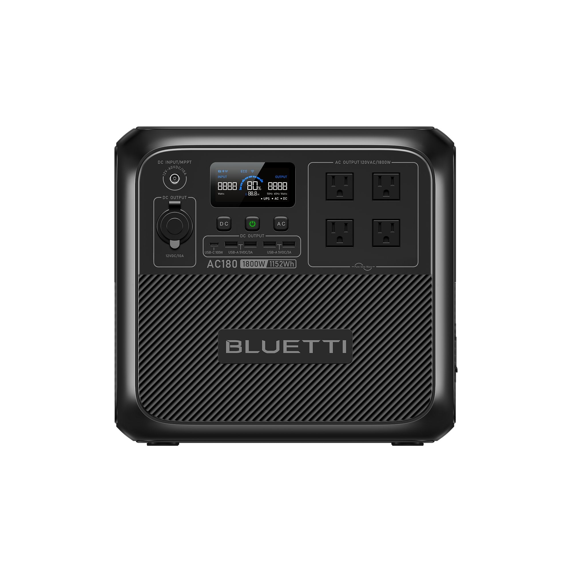 BLUETTI AC180 Solar Portable Power Station | 1,800W 1,152Wh - Escape Urban Life