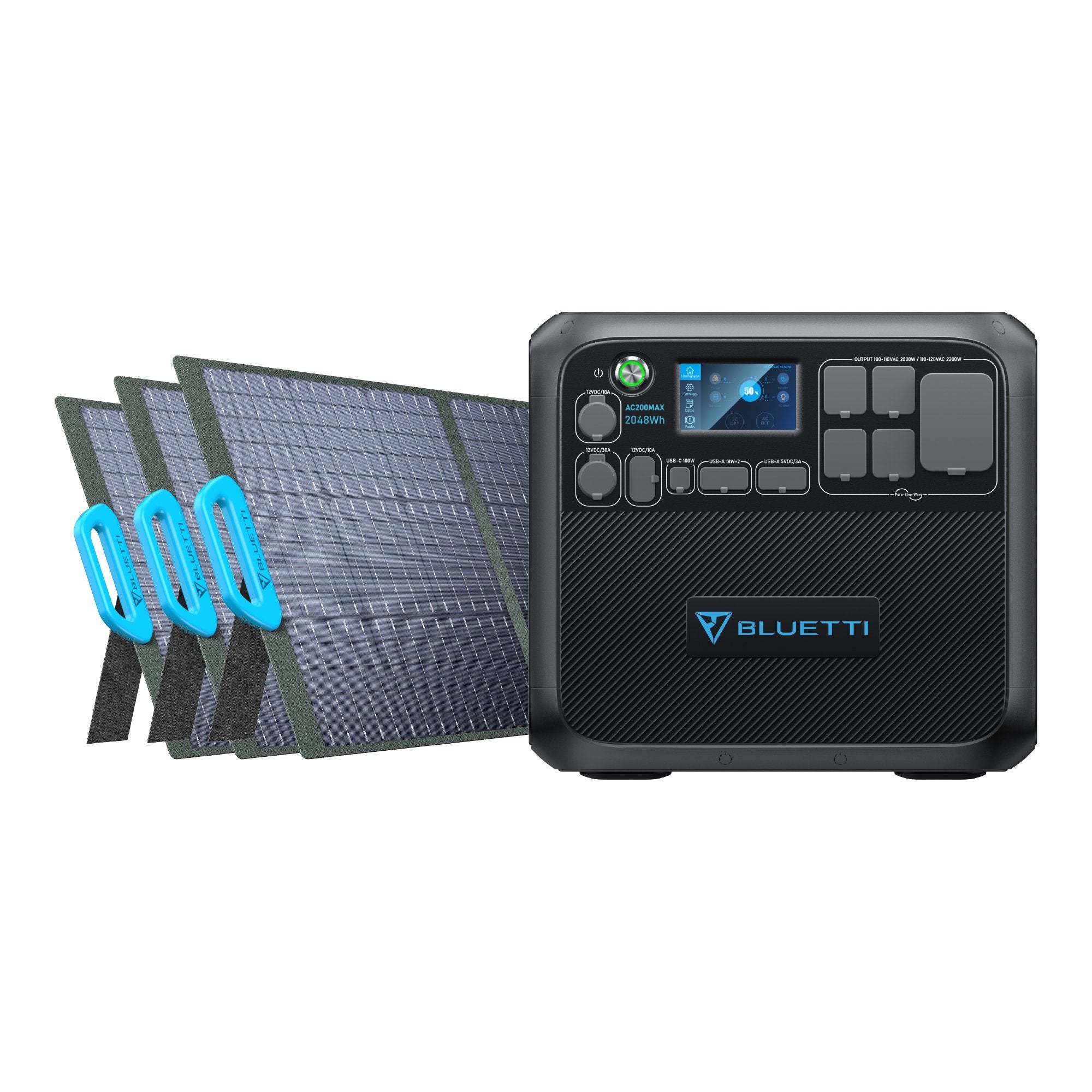 BLUETTI AC200MAX + 3*PV200 | Solar Generator Kit - Escape Urban Life