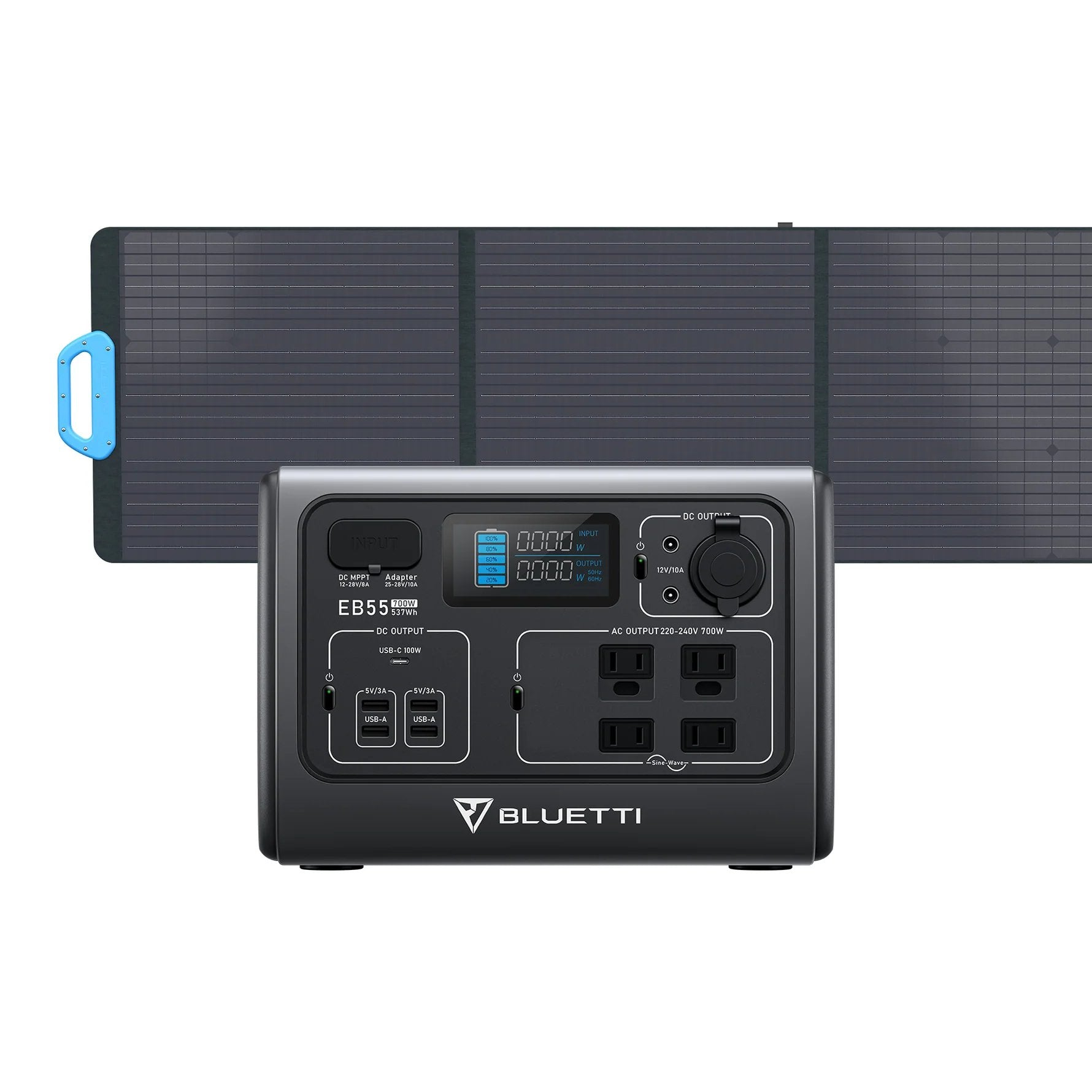 BLUETTI EB55 Portable Power Station | 700W 537Wh - Escape Urban Life