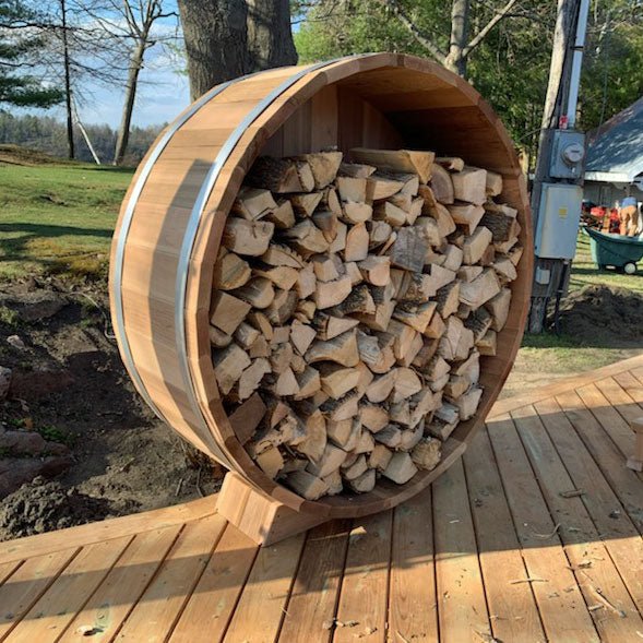 Dundalk LeisureCraft 5' Clear Cedar Firewood Storage - Escape Urban Life