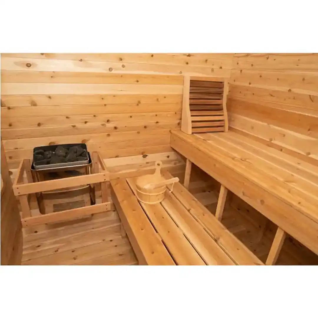 Dundalk LeisureCraft Canadian Timber Luna Outdoor Sauna - Escape Urban Life