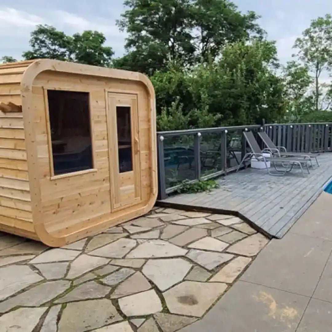 Dundalk LeisureCraft Canadian Timber Luna Outdoor Sauna - Escape Urban Life