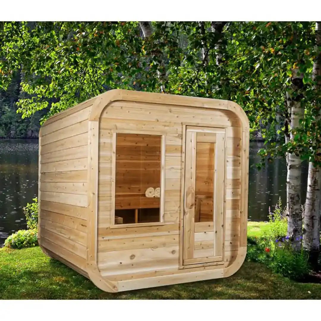 Dundalk LeisureCraft Canadian Timber Luna Outdoor Sauna - Escape Urban Life