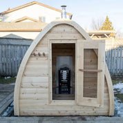 Dundalk LeisureCraft Canadian Timber MiniPOD Outdoor Sauna - Escape Urban Life