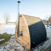 Dundalk LeisureCraft Canadian Timber MiniPOD Outdoor Sauna - Escape Urban Life