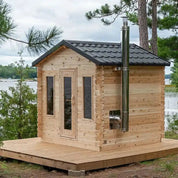 Dundalk LeisureCraft Georgian Cabin Outdoor Sauna - Escape Urban Life