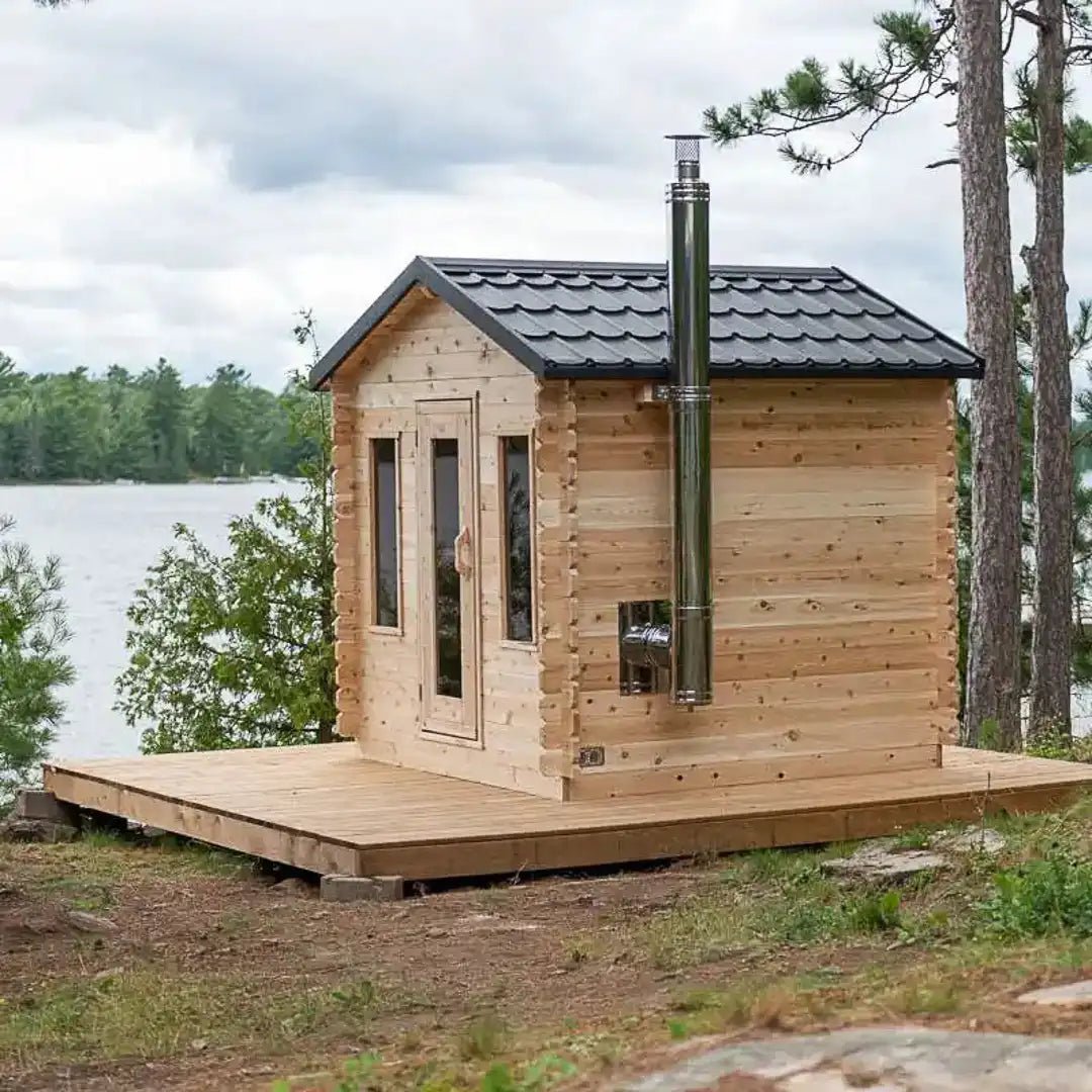 Dundalk LeisureCraft Georgian Cabin Outdoor Sauna - Escape Urban Life