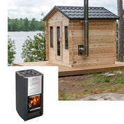 Dundalk LeisureCraft Georgian Cabin Outdoor Sauna - Escape Urban Life