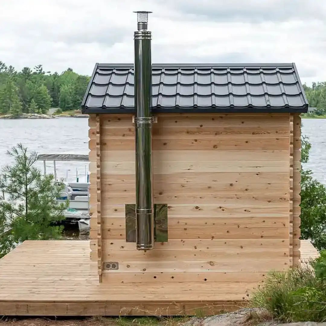 Dundalk LeisureCraft Georgian Cabin Outdoor Sauna - Escape Urban Life