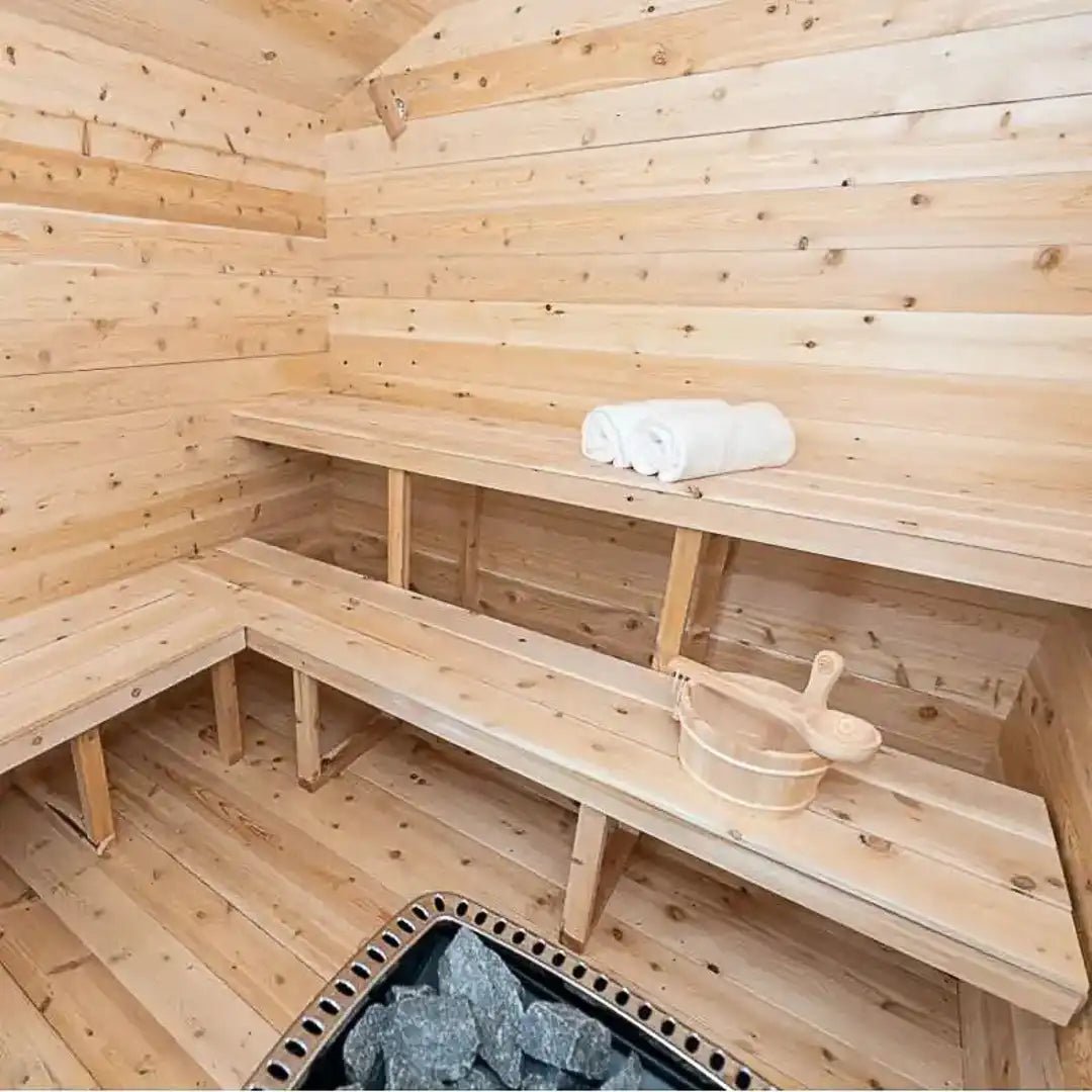 Dundalk LeisureCraft Georgian Cabin Outdoor Sauna - Escape Urban Life