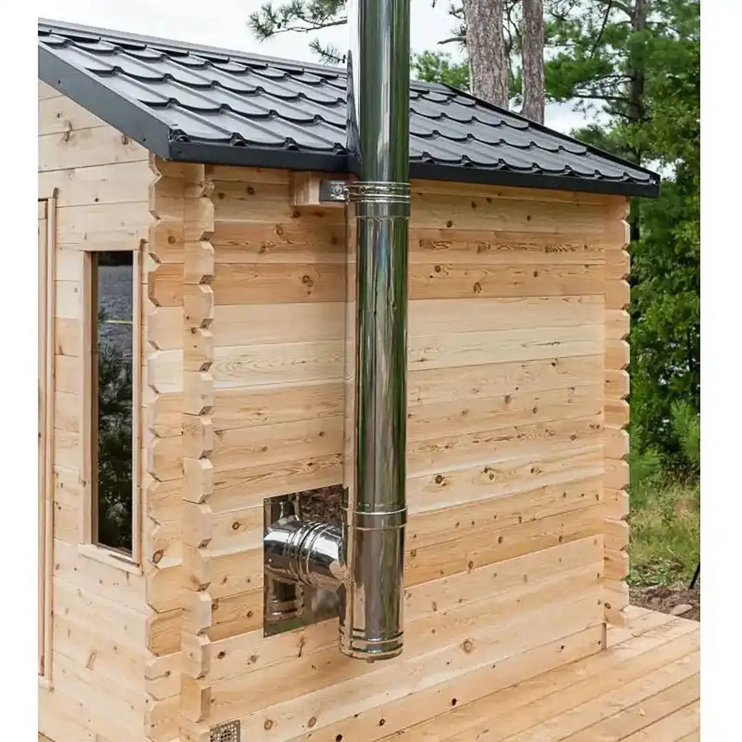 Dundalk LeisureCraft Georgian Cabin Outdoor Sauna - Escape Urban Life