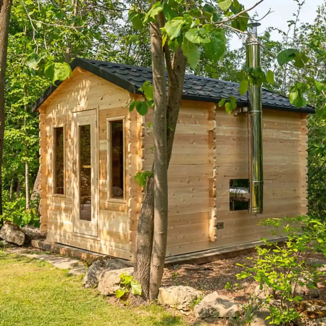 Dundalk LeisureCraft Georgian Cabin Sauna with Changeroom - Escape Urban Life