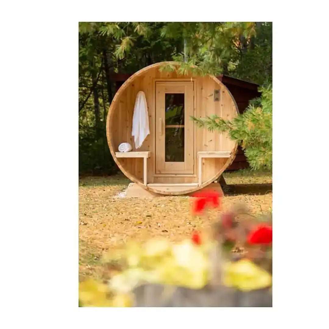 Dundalk LeisureCraft Serenity CTC2245W 4-Person Outdoor Sauna - Escape Urban Life