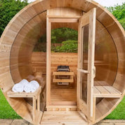 Dundalk LeisureCraft Serenity Outdoor Barrel Sauna CTC2245MP - Escape Urban Life