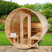 Dundalk LeisureCraft Serenity Outdoor Barrel Sauna CTC2245MP - Escape Urban Life