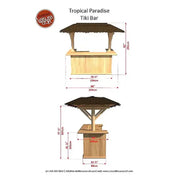 Dundalk LeisureCraft Tropical Paradise Tiki Bar - Escape Urban Life