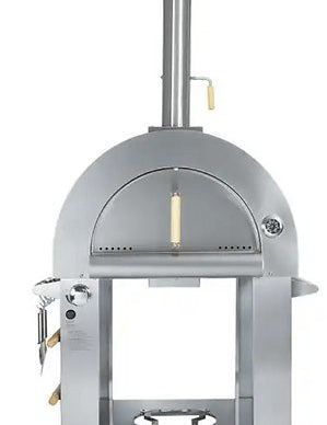 Kokomo 32" Dual Fuel Gas or Wood Fired Stainless Steel Pizza Oven - Escape Urban Life