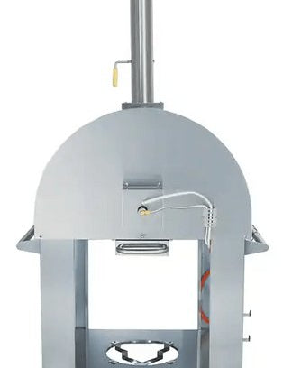 Kokomo 32" Dual Fuel Gas or Wood Fired Stainless Steel Pizza Oven - Escape Urban Life