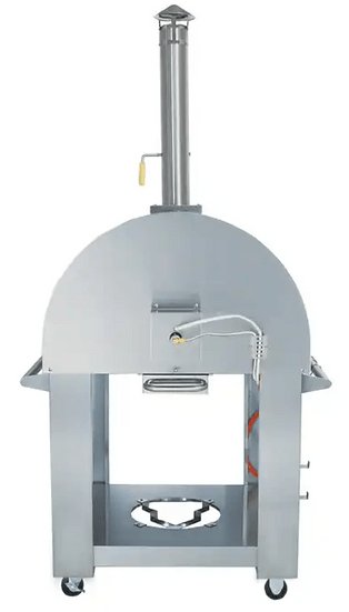 Kokomo 32" Dual Fuel Gas or Wood Fired Stainless Steel Pizza Oven - Escape Urban Life