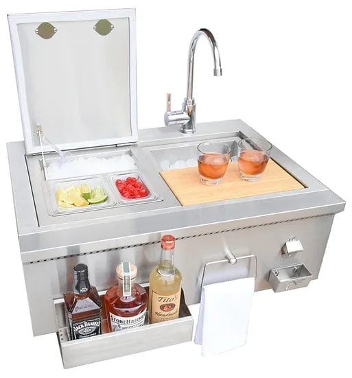 Kokomo Grills - 30" Cocktail Station w/ Sink - KO-30CKT-SNK - Escape Urban Life