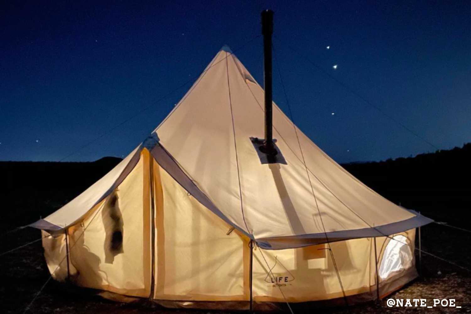 Life inTents Fernweh™ 360 View Canvas Bell Tent 16' (5 Meters) - Escape Urban Life