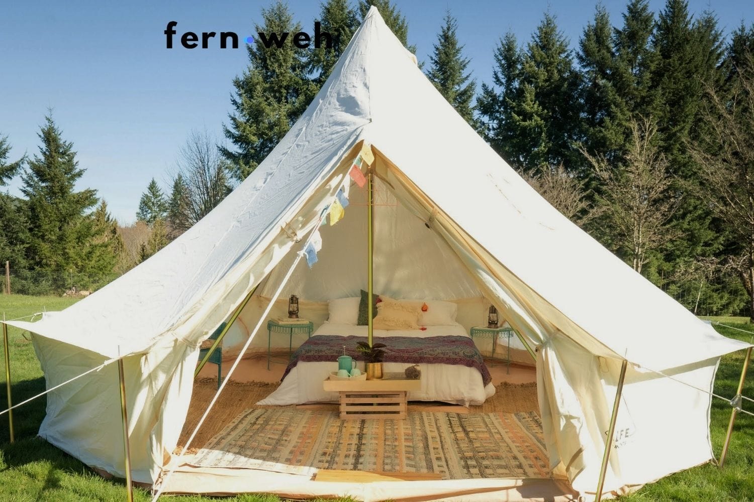 Life inTents Fernweh™ 360 View Canvas Bell Tent 16' (5 Meters) - Escape Urban Life