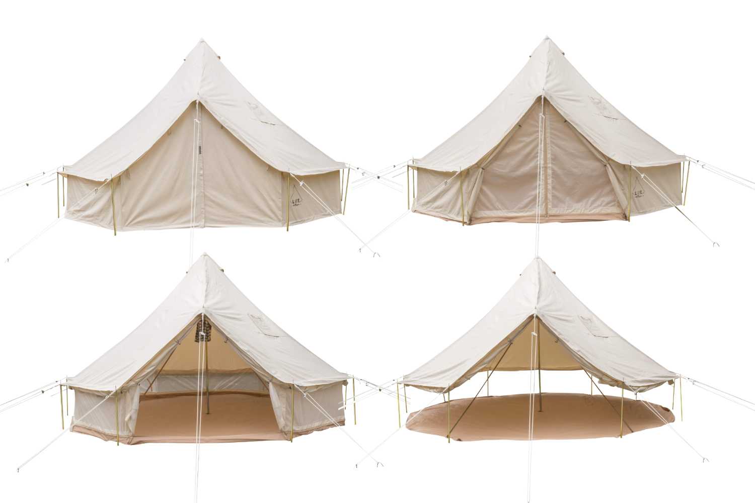 Life inTents Fernweh™ 360 View Canvas Bell Tent 16' (5 Meters) - Escape Urban Life