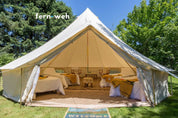 Life inTents Frenweh™ 360 View Canvas Bell Tent 20' (6 Meters) - Escape Urban Life