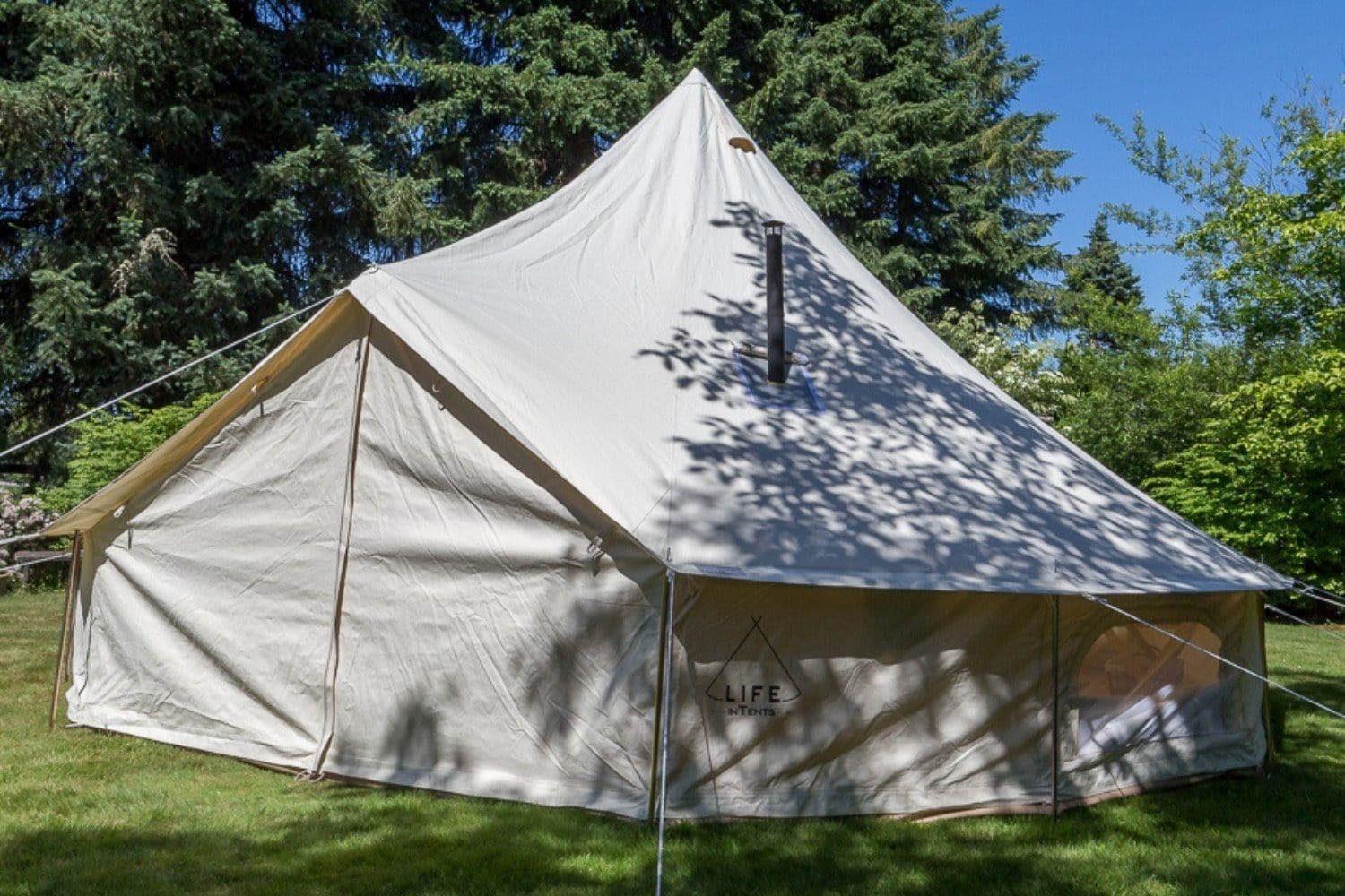 Life inTents Frenweh™ 360 View Canvas Bell Tent 20' (6 Meters) - Escape Urban Life