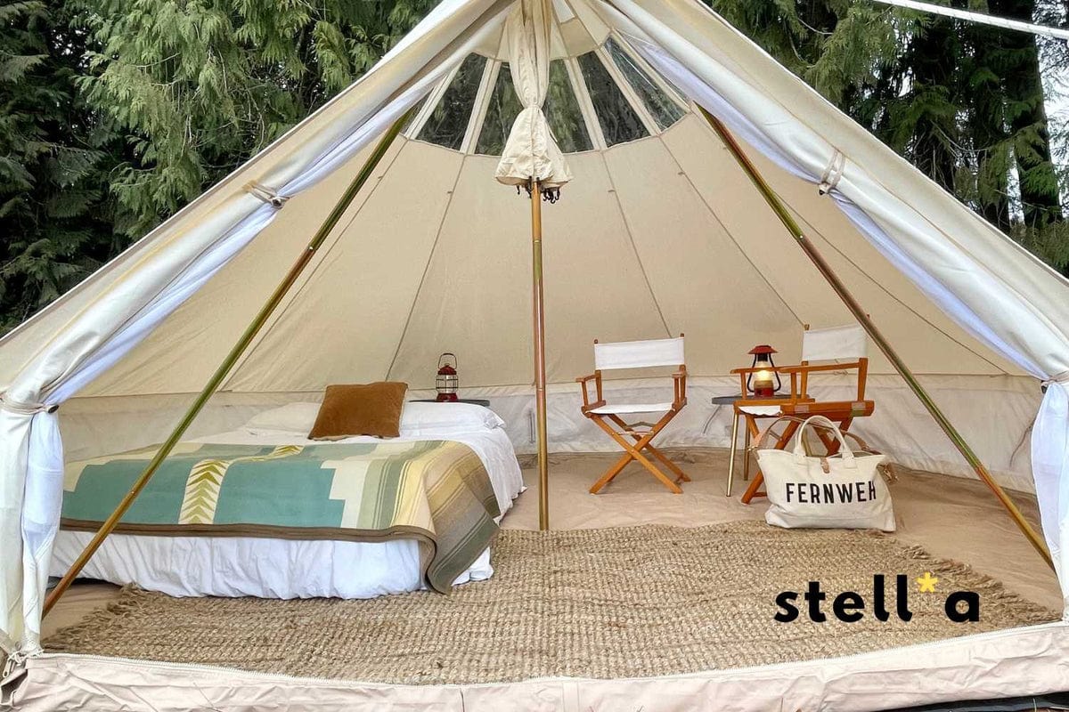 Life inTents Stella Stargazing 360 View Canvas Bell Tent 13' (4 Meters) - Escape Urban Life