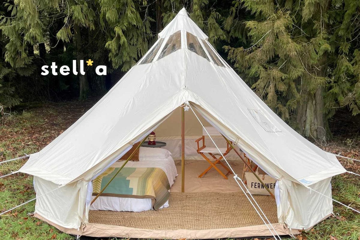 Life inTents Stella Stargazing 360 View Canvas Bell Tent 13' (4 Meters) - Escape Urban Life