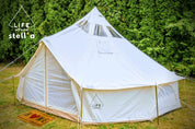 Life inTents Stella™ Stargazing 360 View Canvas Bell Tent 16' (5 Meters) - Escape Urban Life