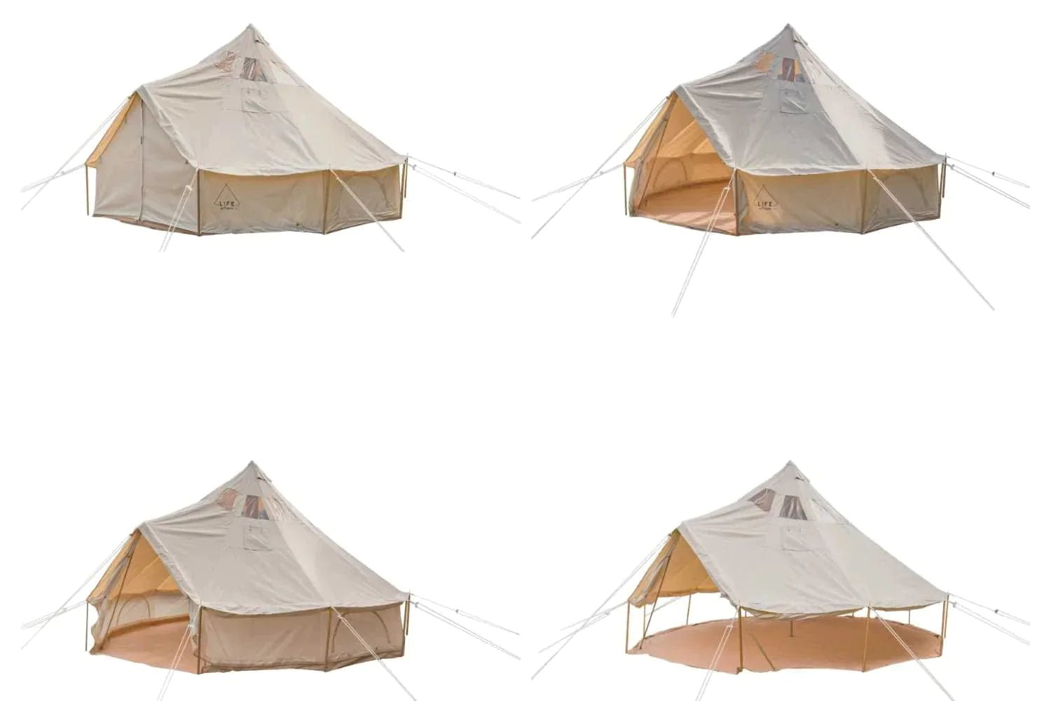 Life inTents Stella™ Stargazing 360 View Canvas Bell Tent 16' (5 Meters) - Escape Urban Life