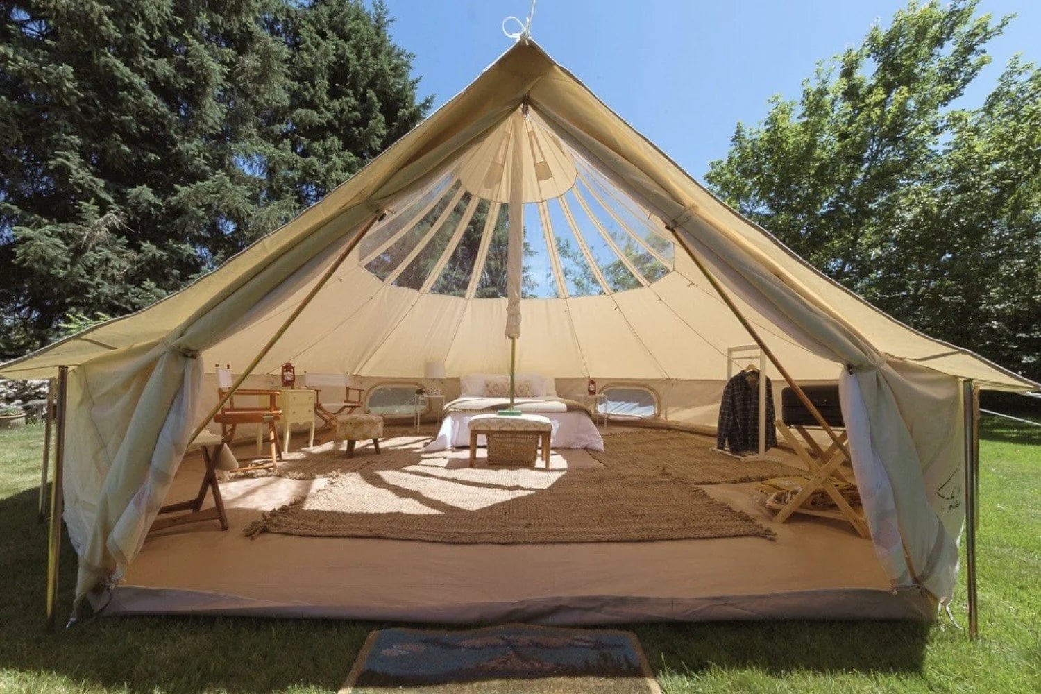 Life inTents Stella™ Stargazing 360 View Canvas Bell Tent 20' (6 Meters) - Escape Urban Life