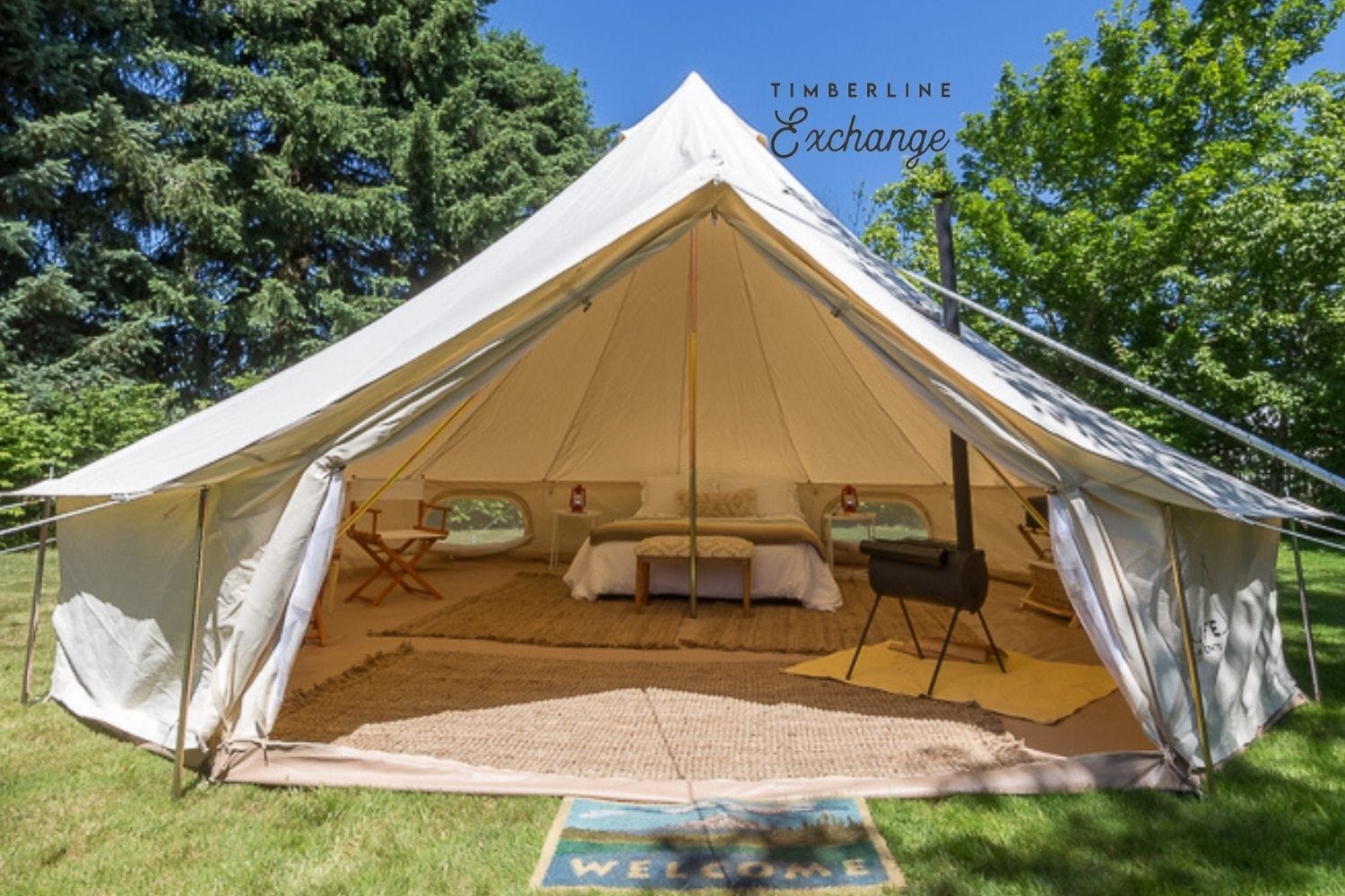 Life inTents Timberline Exchange Canvas Bell Tent 20' (6M) - Escape Urban Life