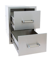 Outdoor Kitchen Stainless Steel Double Drawer by Kokomo Grills - Escape Urban Life