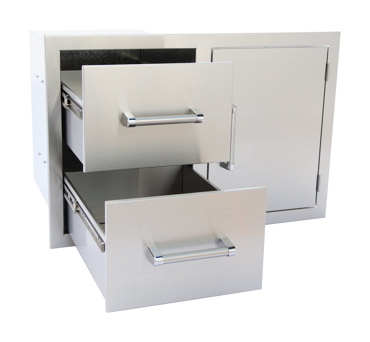 Outdoor Kitchen Stainless Steel Two Drawer - One Door Combo by Kokomo Grills - Escape Urban Life